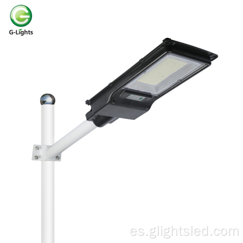 Energy Saving Outdoor IP65 Waterproof 100W 200W todo en una luz de calle LED solar integrada